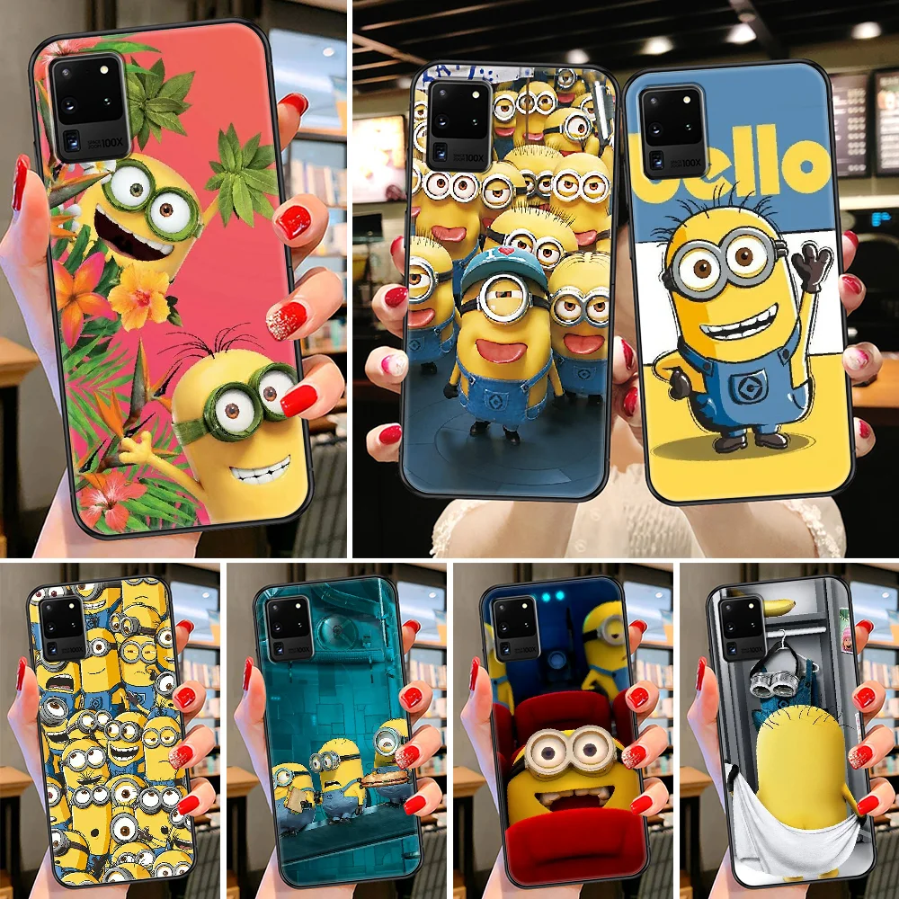 

Чехол для телефона Bandai с мультяшными миньонами для Samsung Galaxy Note 4, 8, 9, 10, 20, S8, S9, S10, S10E, S20 Plus, UITRA, Ультрачерный, художественный Чехол для мобильно...