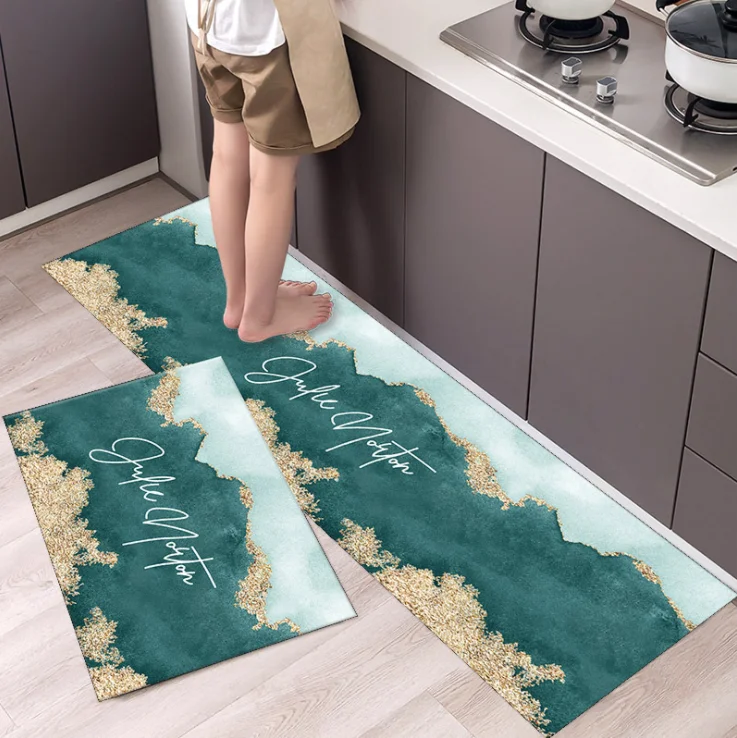 

Modern style Anti-slip Home Kitchen Mat Soft Rug Bath Long Strip Absorption Doormat Entrance Balcony Hotel Living Room Carpet