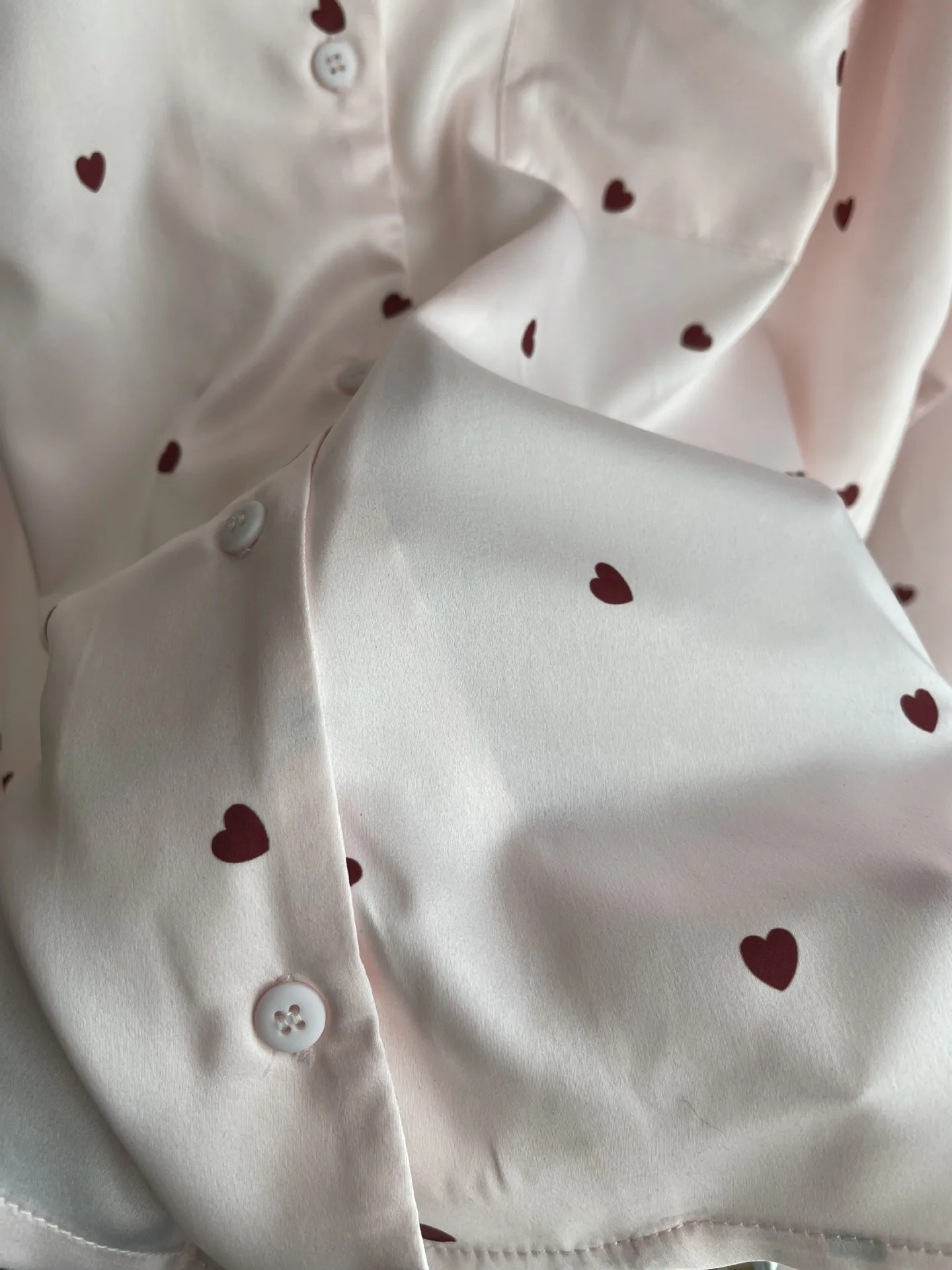 Satin Homewear Set Room Wear Gelato Pique 2023 Spring Summer New Women's Pajamas Pants Love Prints