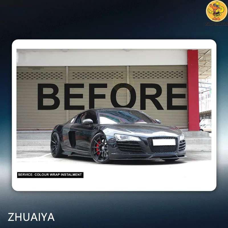 Супер Глянцевая металлическая синяя виниловая пленка ZHUAIYA для обмотки