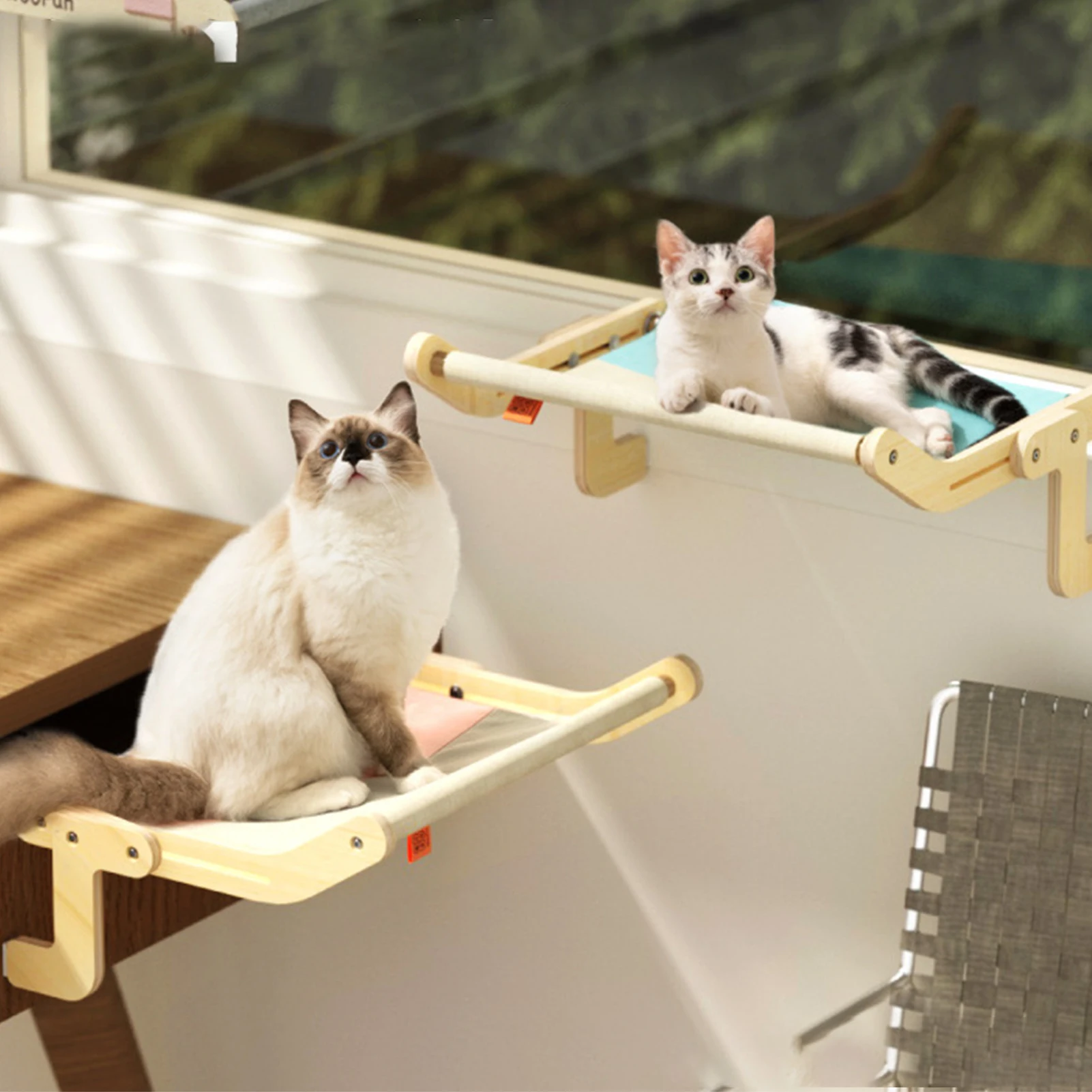

Hammock For Cat Cute Pet Hanging Beds Cat Sunny Window Seat Mount Pet Cat Hammock Comfortable Cat Pet Bed