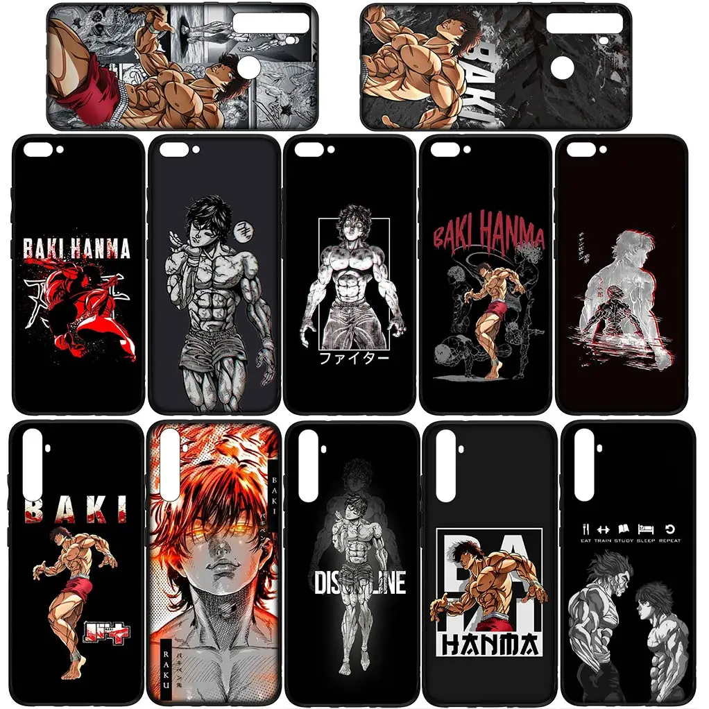 Чехол для телефона Baki с рисунком аниме Hanmas OPPO A17 A15 A16 A3 Pro A40 A60 A80 A79 A95 A94 A74 A78 A58 A38 A57 4G
