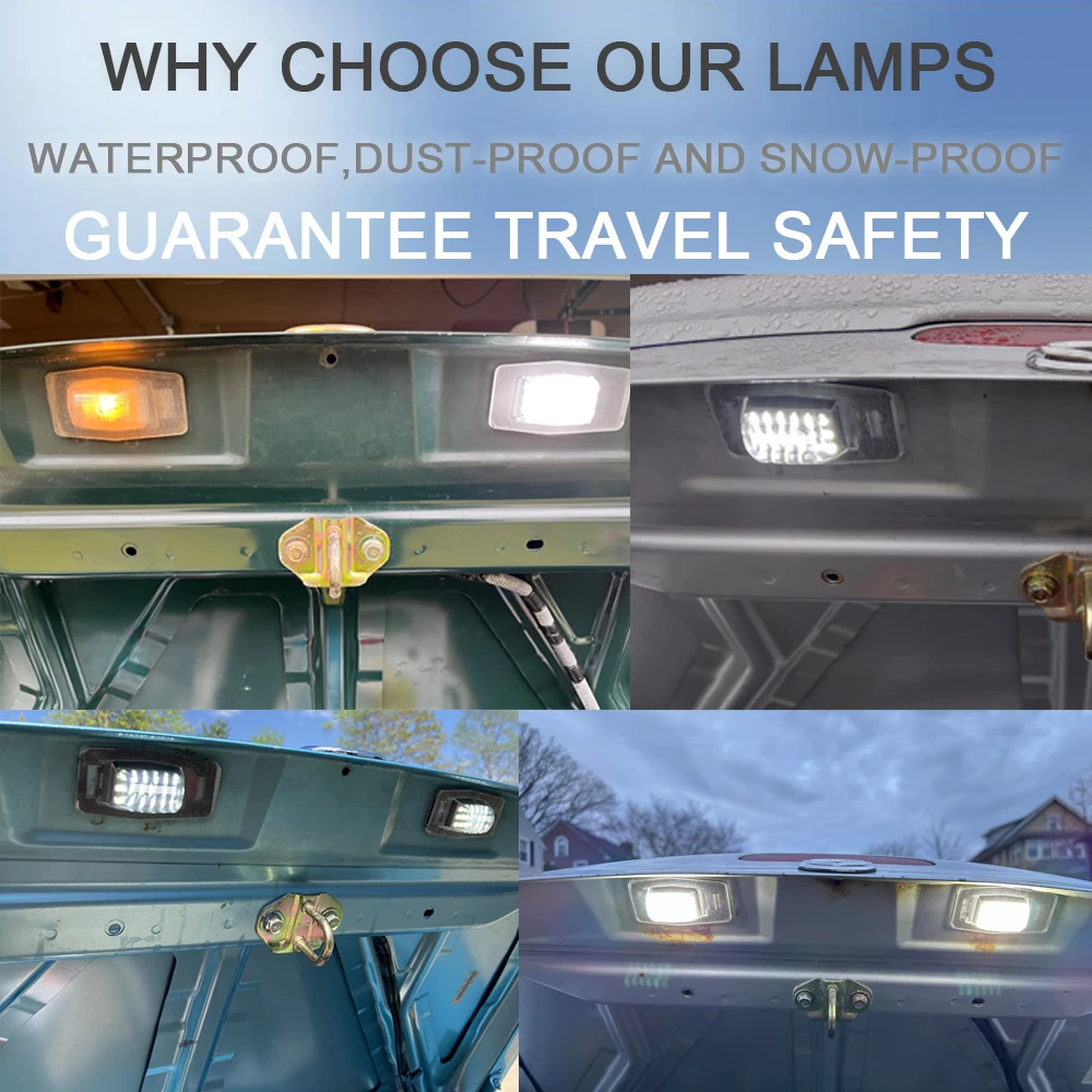 1 пара 6000K светодиодных задних фонарей номерного знака без ошибок для Mazda 323 Protege