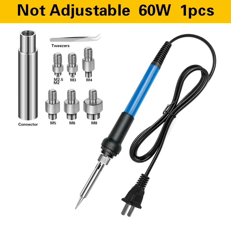 M2 M2.5 M3 M4 M5 M6 Вставка с терморезьбой Наконечник для паяльника Набор инструментов