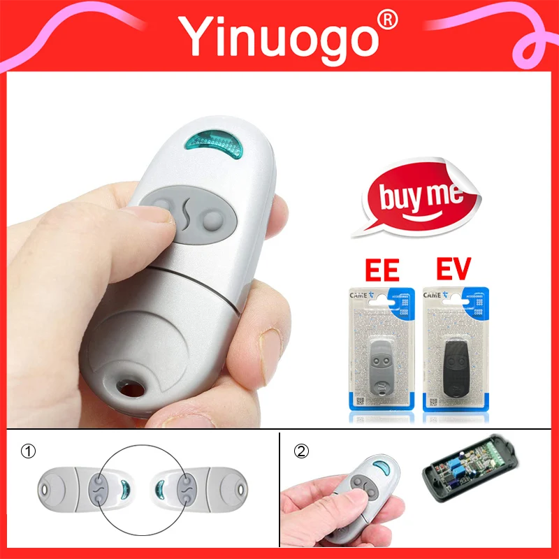 

For TOP 432NA 432EE 432EV Garage Door / Gate Remote Control 433.92MHz TOP 432 EE EV NA Garage Door Opener Transmitter Keychain