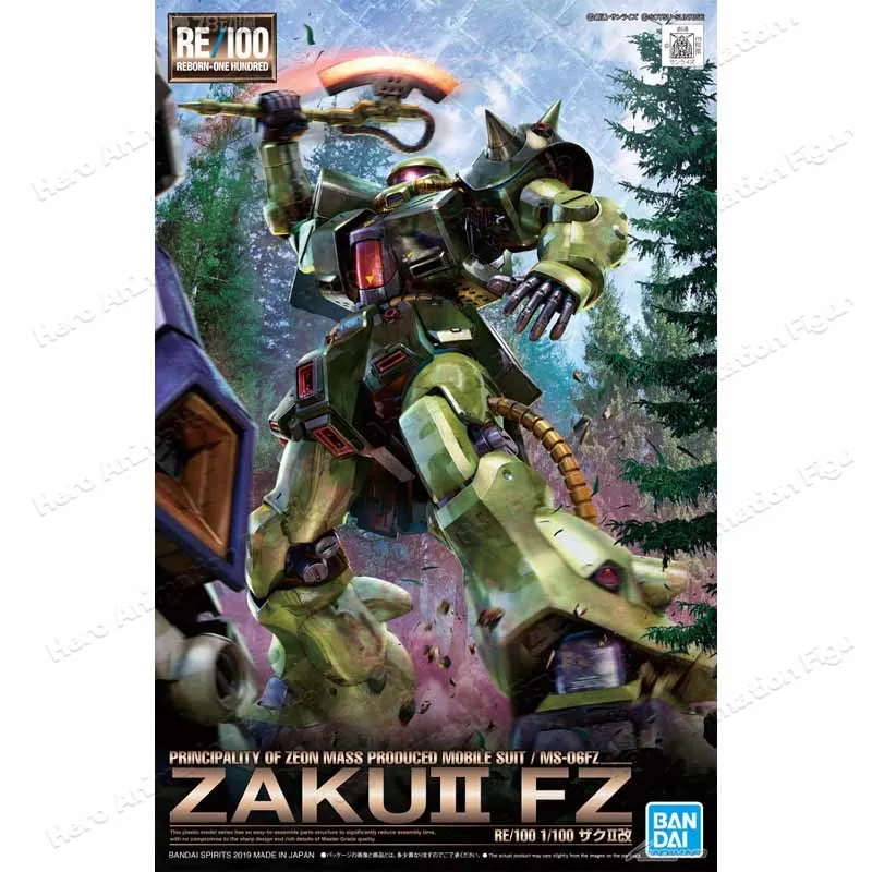Фото Оригинальный набор для сборки модели Bandai GUNDAM RE 1/100 HAMMA -HAMMA, аниме-фигурка, сборная модель, игрушки, подарки для мальчиков, коллекционные предметы №3