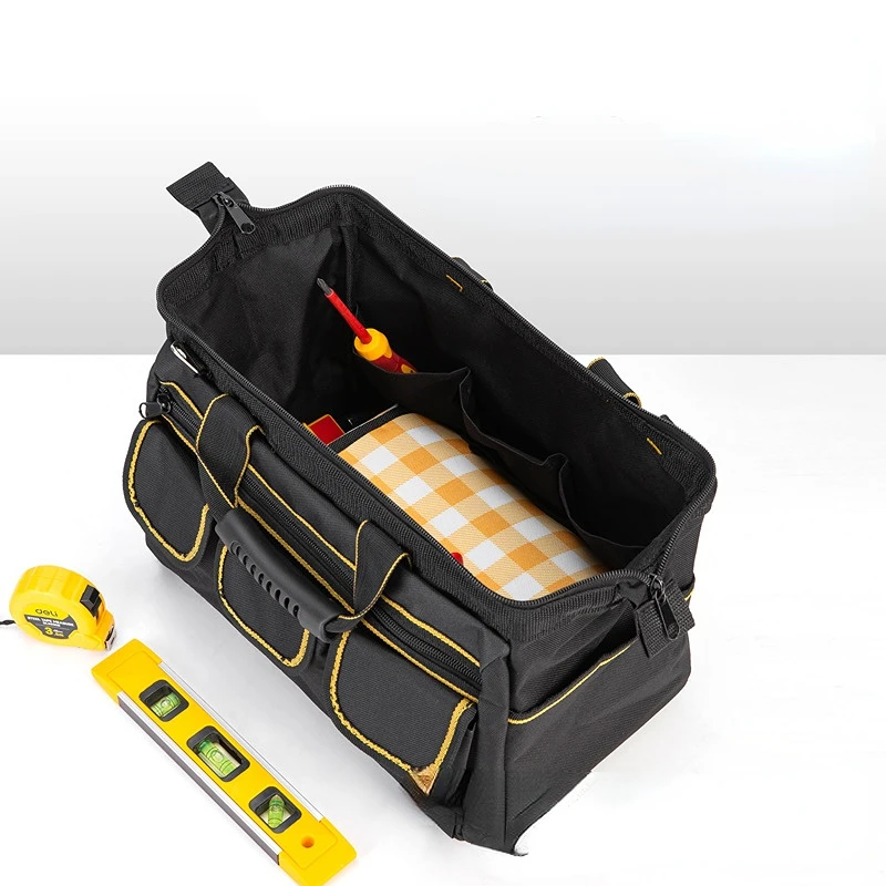 Electrician Tool Bag Organizers Portable Multi Pocket Waterproof Tool Kit Function Tool Bag 1680D Oxford Cloth Bag Tool Bags enlarge