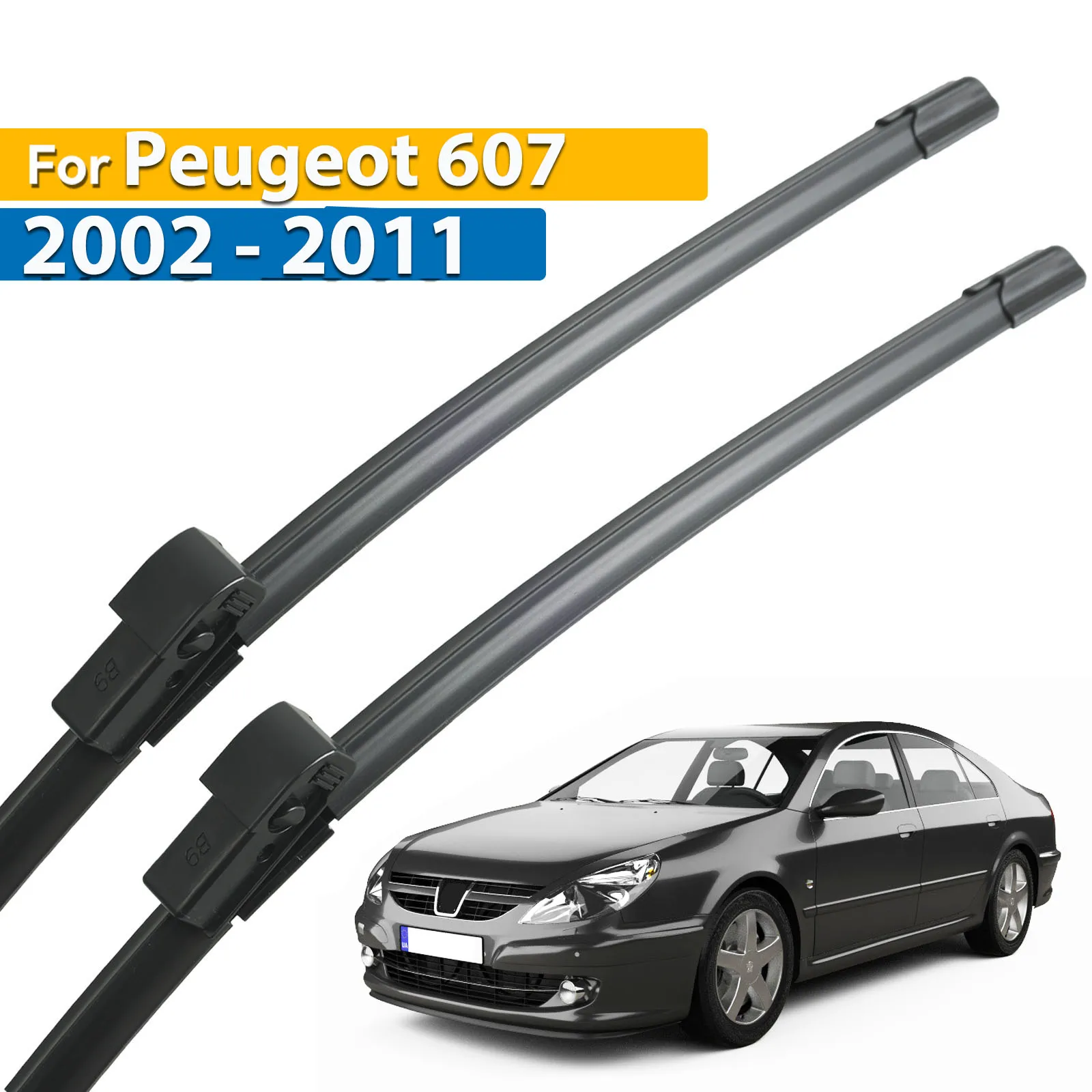 

Щетки стеклоочистителя Erick's для Peugeot 607 2002-2011, стеклоочистители для очистки лобового стекла, автомобильные щетки от дождя, Nature, 26 дюймов + 22 дюйма