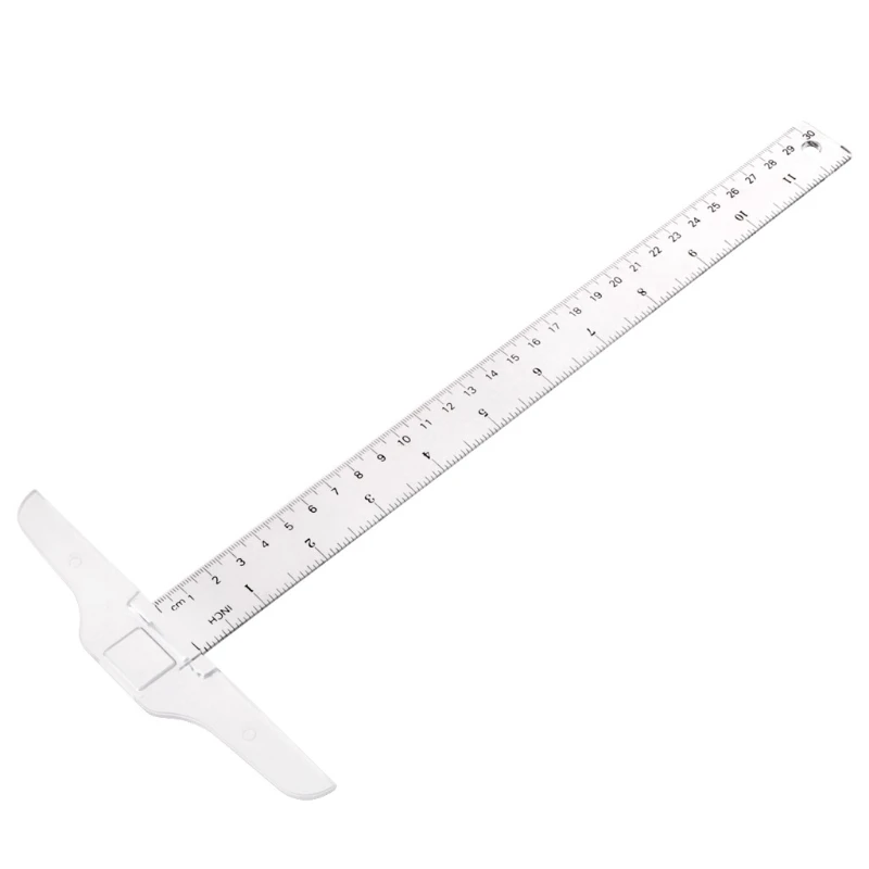 

T-Square Ruler Inches Metric Measurements Straight Ruler for Craft Making Tools