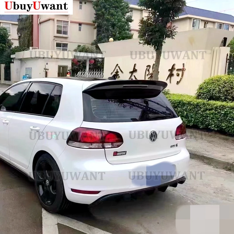 Задний спойлер на крышу с крыльями для Volkswagen VW Golf 6 MK6 VI GTI R20 2010-2013 задний багажник