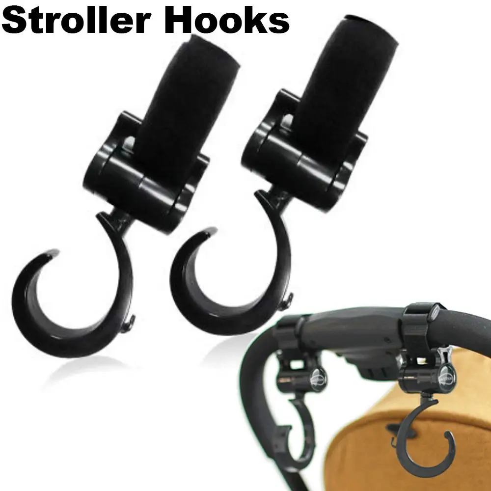 

Крючки для детской коляски, аксессуары, органайзер, зажим для сумки, женская модель, вращение на 360 градусов, многофункциональный