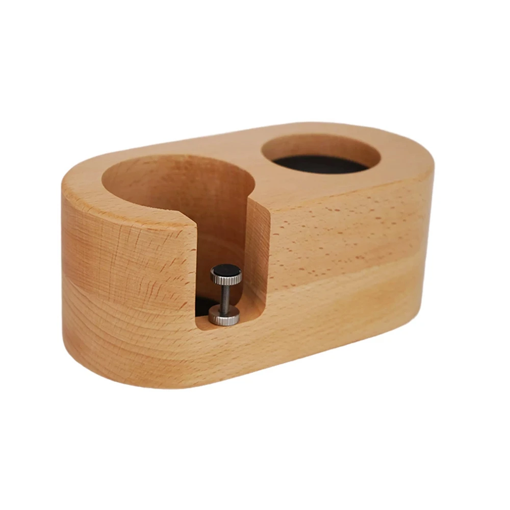 

51MM Manual Wood Coffee Tamper Holder Mat Barista Coffee Espresso Tampering Latte Art Tamper Holder Coffee Accessories