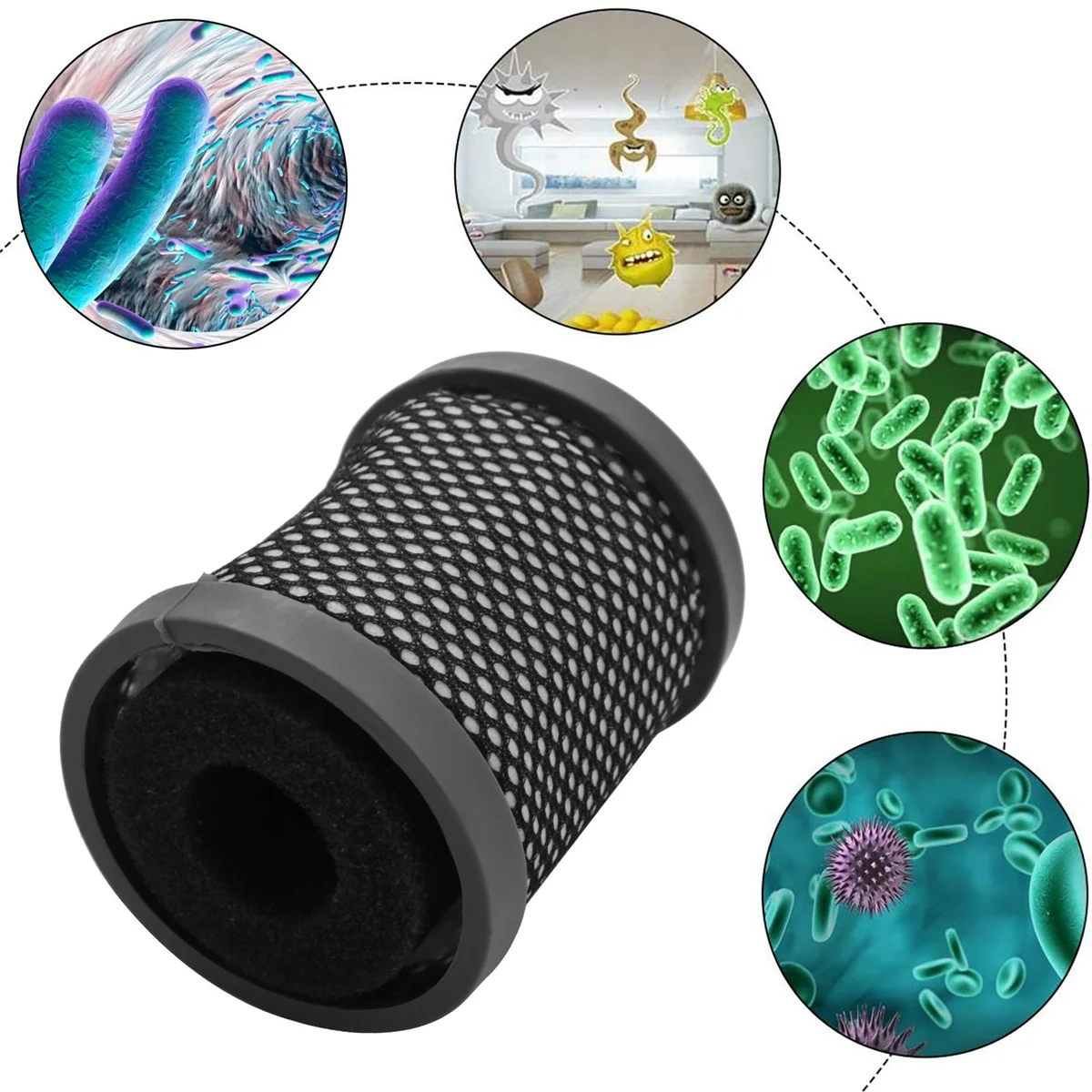 Фильтр и губка для пылесоса T116 выхлопной фильтр постмотор H-Free серия 100 от пыли