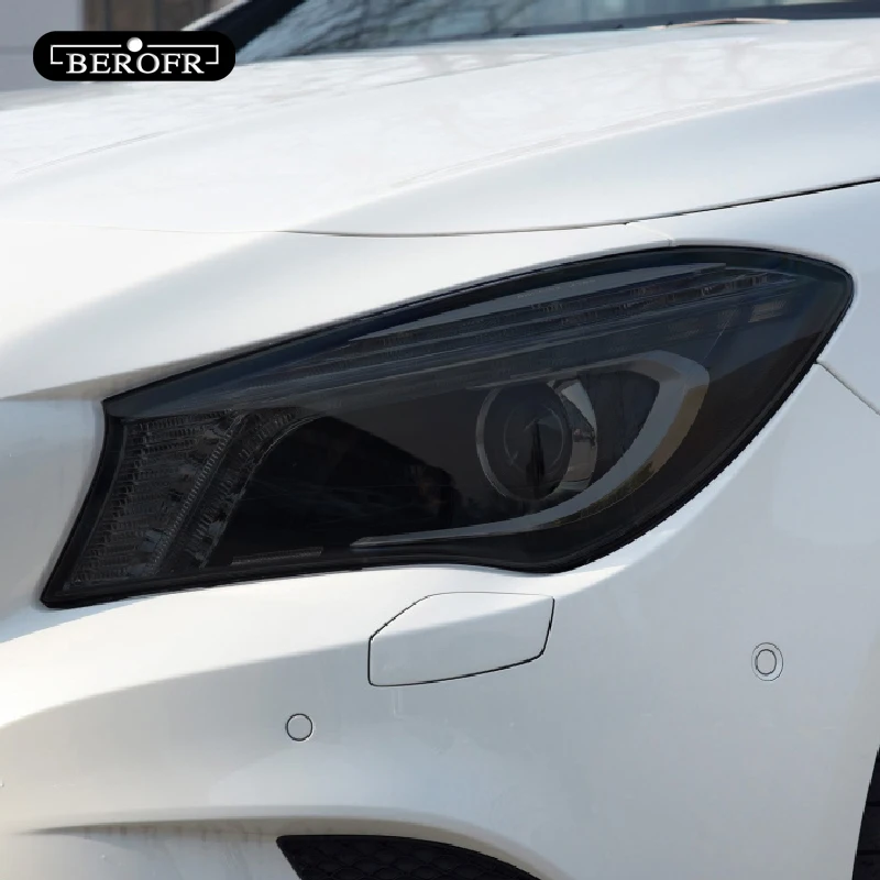 

For Mercedes Benz W177 W205 W212 W213 X253 X156 X166 Car Headlight Tint Black Protective Film Transparent TPU Sticker Accessorie