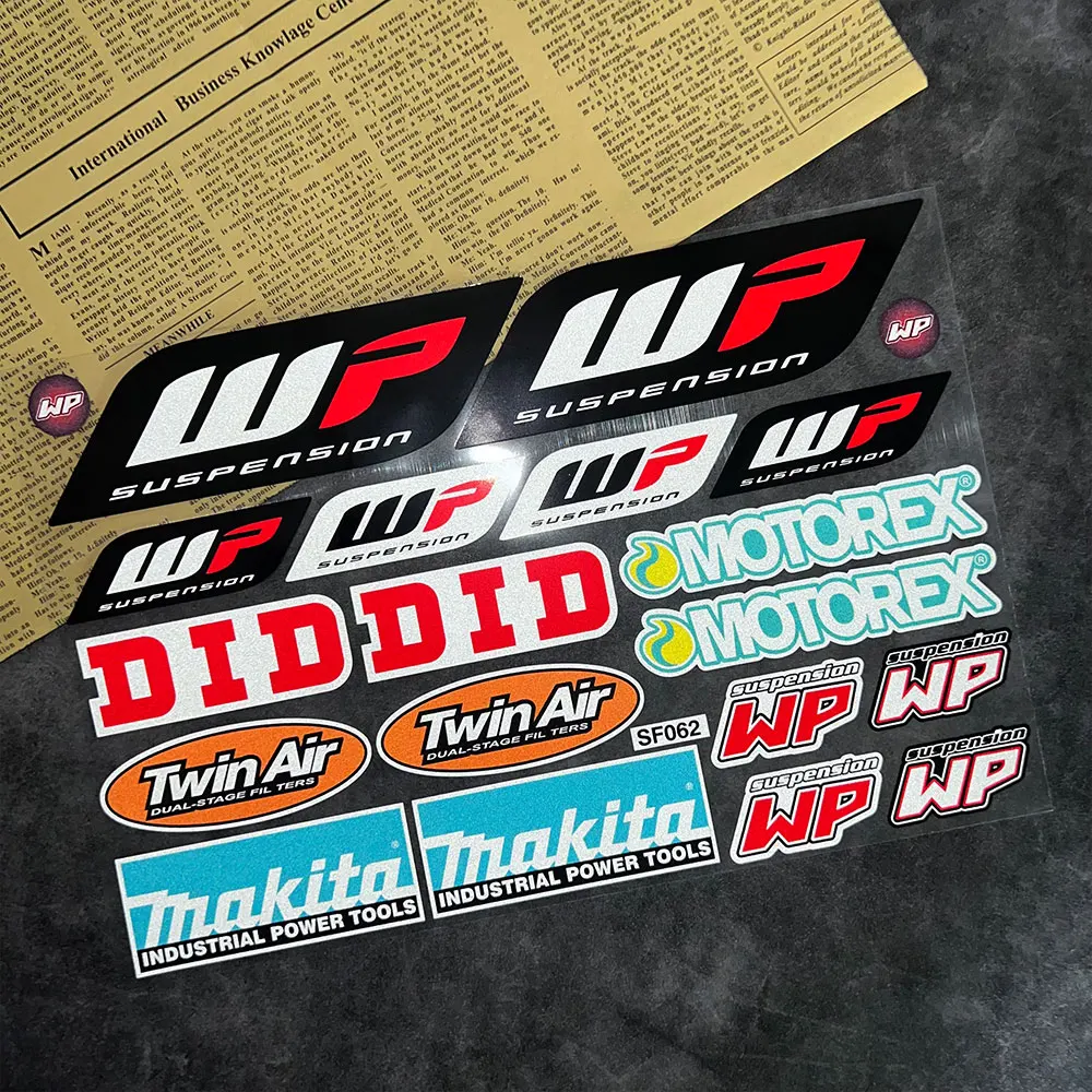 Светоотражающие наклейки WP аксессуары для вилок и мотоциклов подвеска