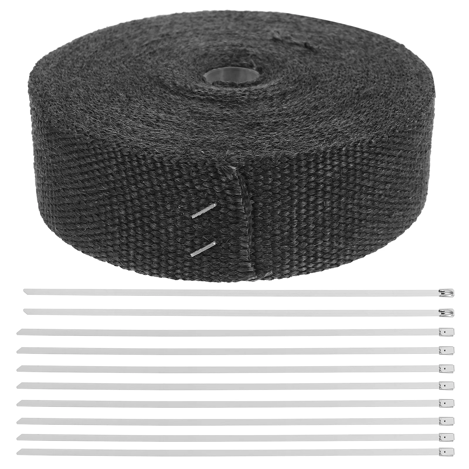 

Insulation Cloth Heat Shield Tape Heat Insulated Tape Car Motorcycle Manifold Tape Mineral Fiber Exhaust Heating Tape