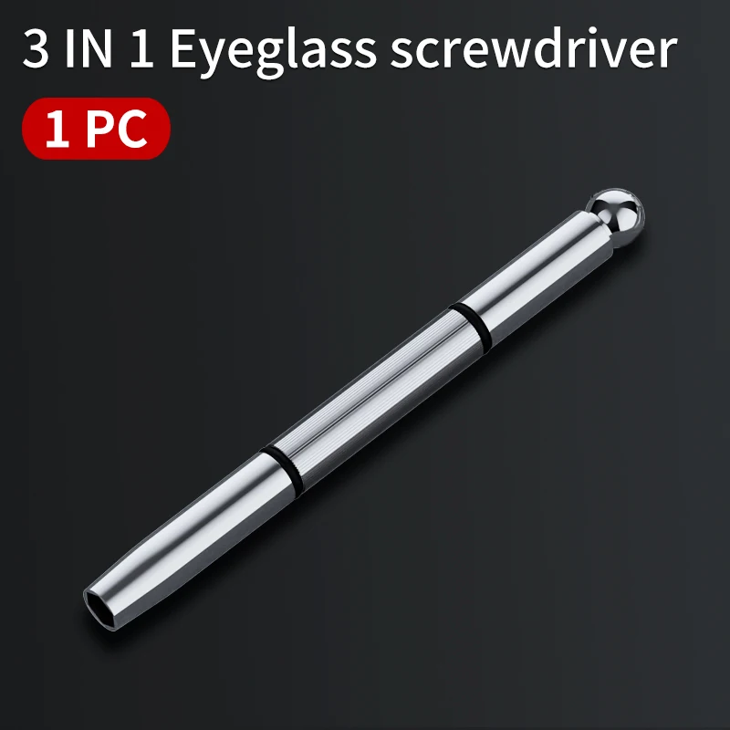 

LUXIANZI Мини отвертка-брелок 3 в 1 серебристого цвета