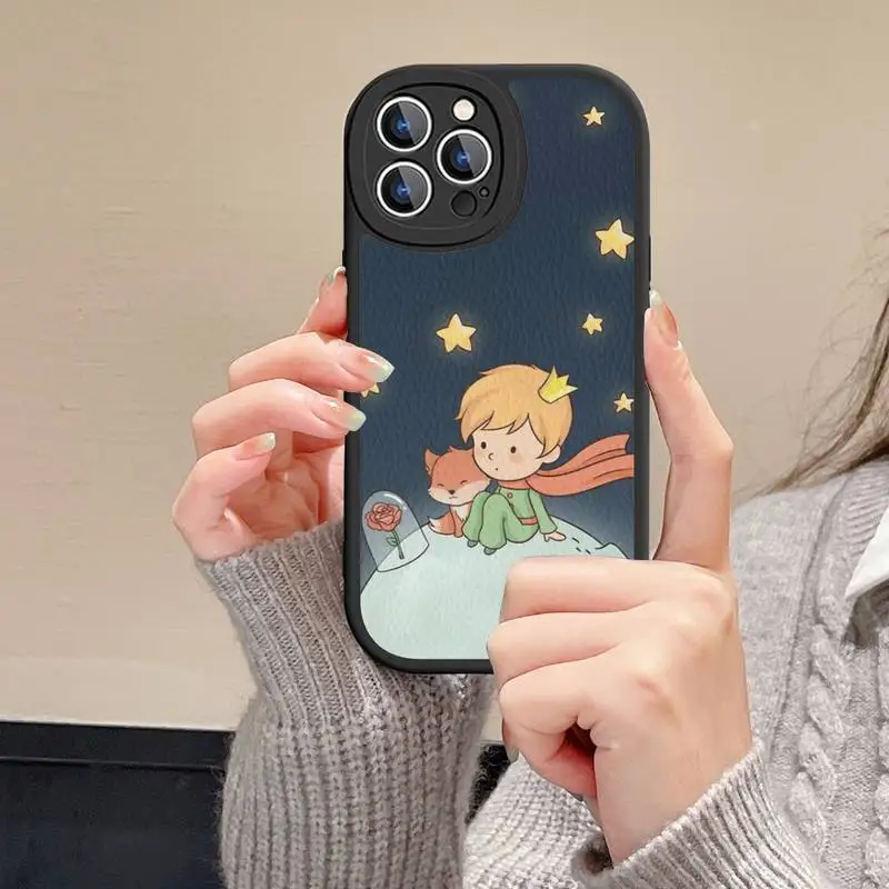 Art Little Prince Phone Case Hard Leather For iPhone 14 13 12 Mini 11 14 Pro Max Xs X Xr 7 8 Plus