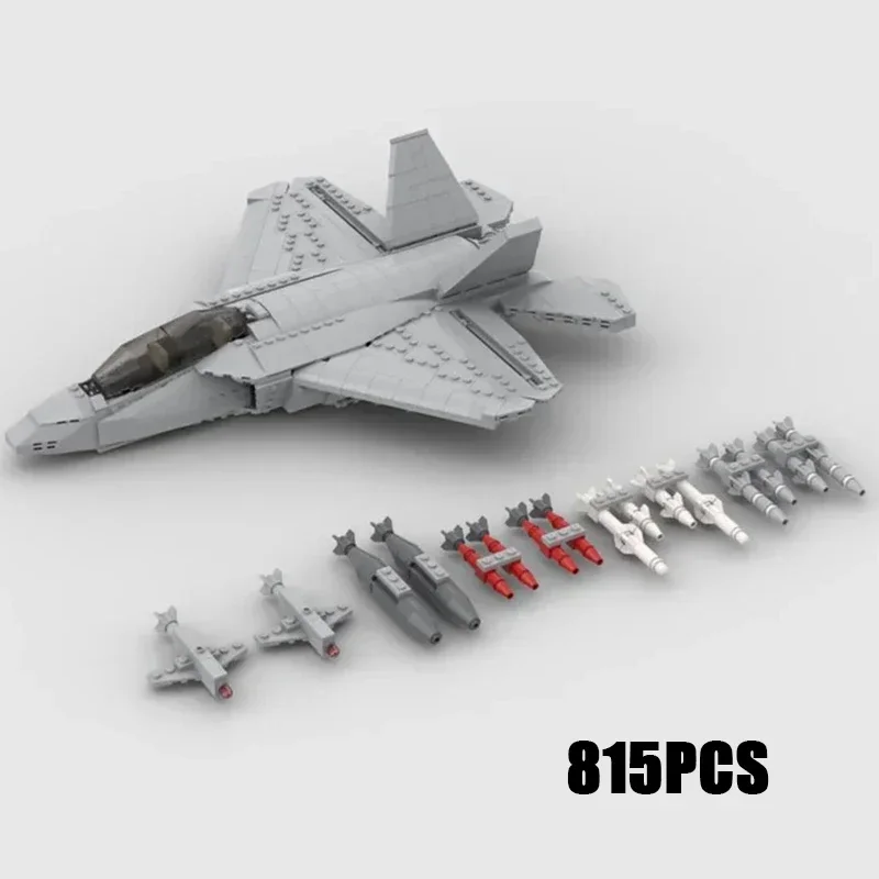 Moc строительные кирпичи военная модель истребителя F-35 Lightning II технология