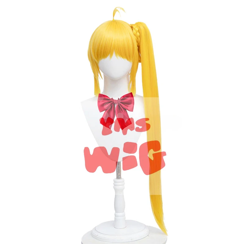 YMS WIG Синтетические волосы Nijika Ijichi Косплей Парик Аниме BOCCHI THE ROCK! 80 см желтые парики