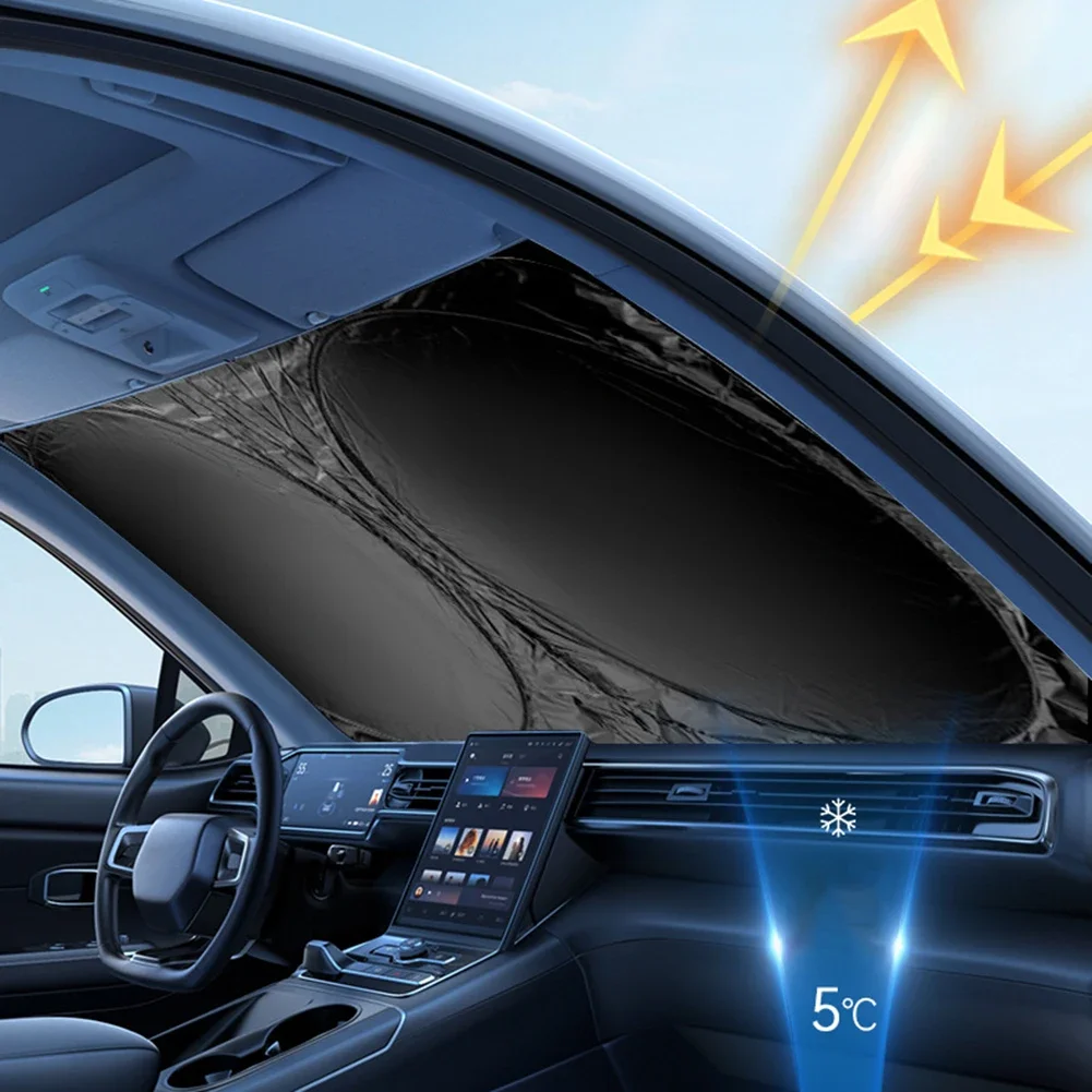 Солнцезащитные козырьки на лобовое стекло складные автомобиля 150*70 см блоки