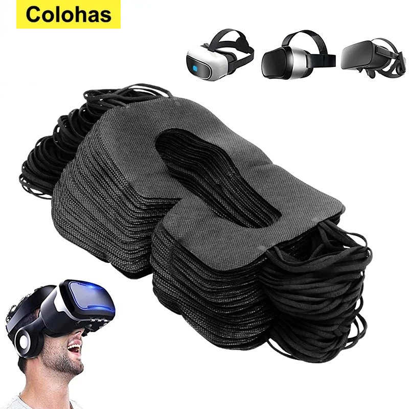 

50/100Pcs VR Eye Mask Cover For Oculus Quest 2 Accessories Sweat-absorbent VR Glasses Eye Mask Universal Eye Pad Accessories