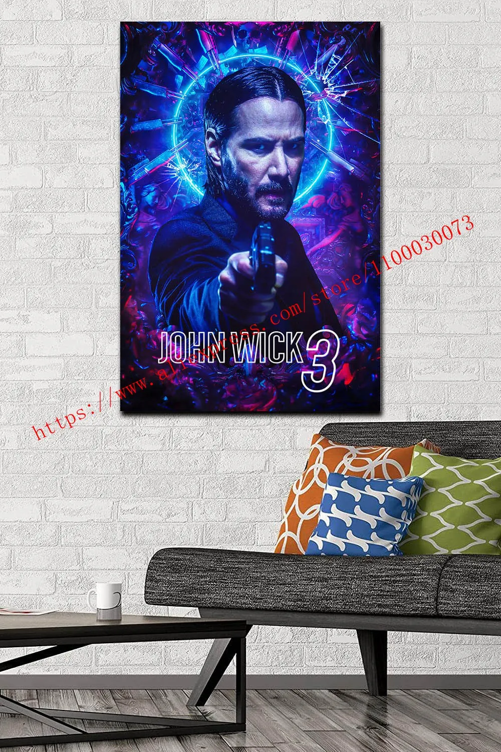 Джон фитиль глава 4 3 2 1 популярный кинопостер художественные принты шелковые