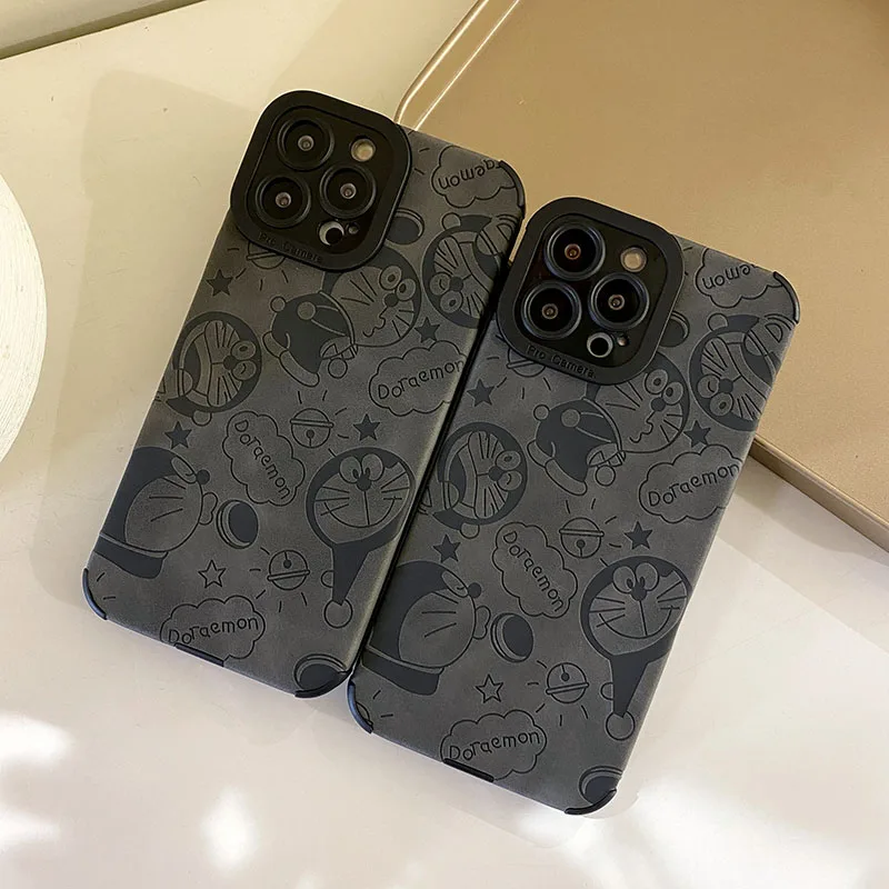 

Bandai Cute Anime Doraemon Leather Phone Case for Huawei P30 P40 P50 Pro mate30 40 Pro Honor 50 60 nova7 8 SE Cover