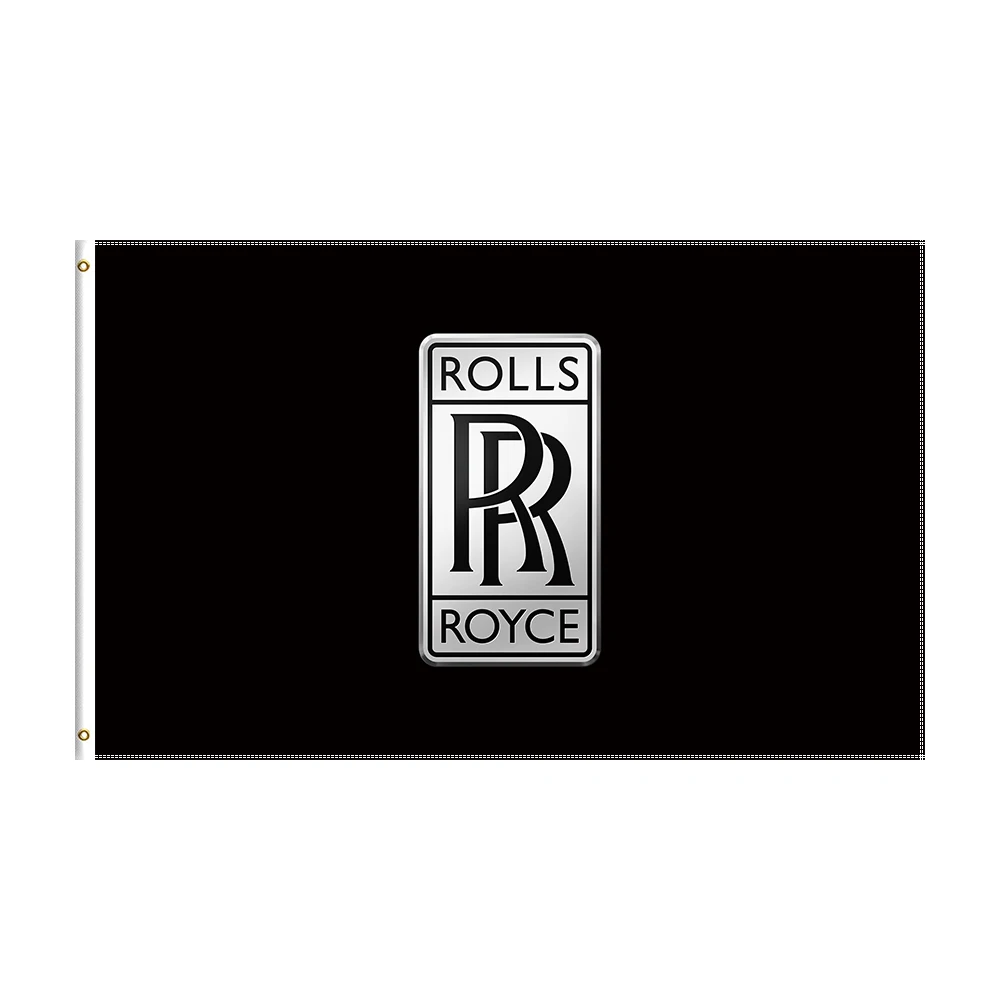 

3x5 Ft ROLLS ROYCE Flag Polyester Printed Racing Car Banner For Decor