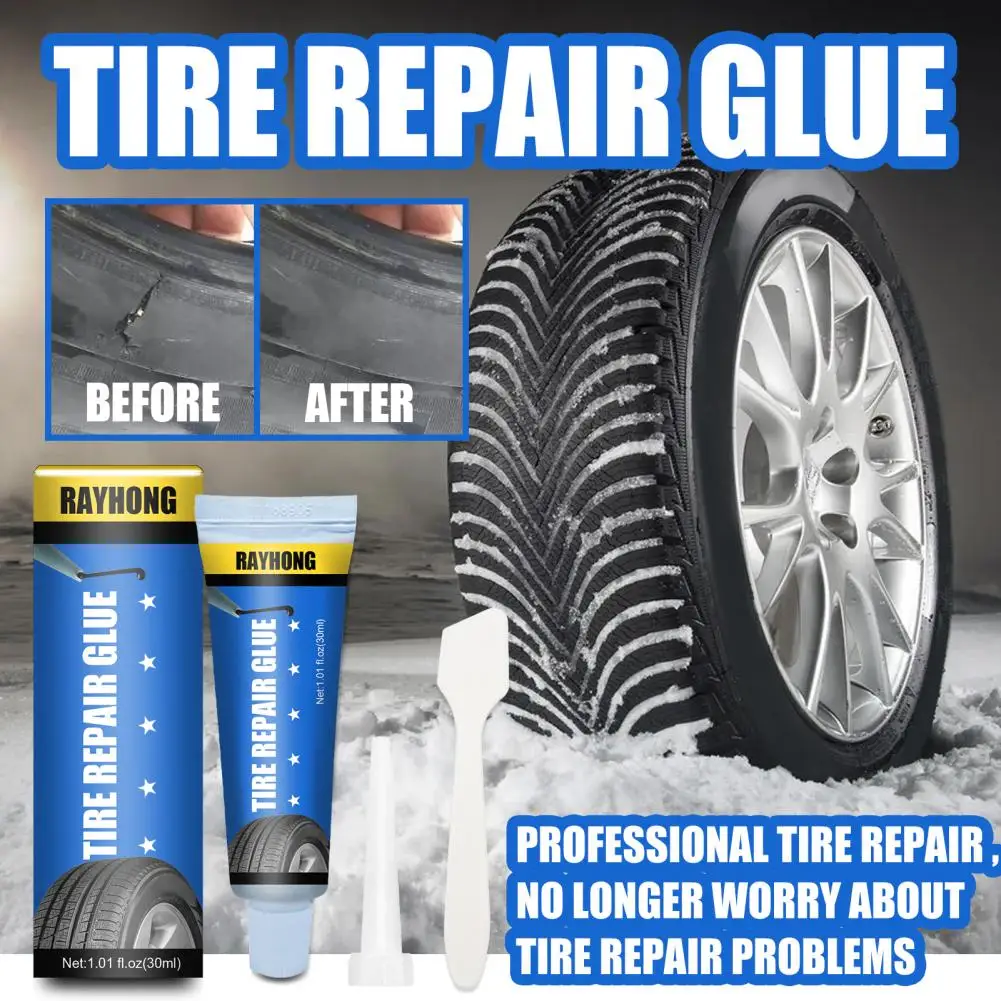 

30ml Tire Glue Super Power Rain-resistant Effective Repair Tire Strong Glue Sealants Car Wash Accessories