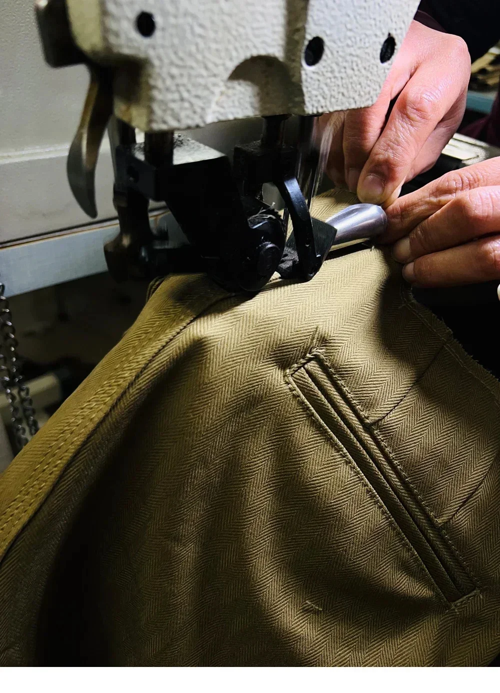 AnnualRing French M-47 в стиле милитари с высокой талией прямые HBT из ткани елочка большие