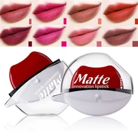 fashion hot long lasting waterproof non stick cup lips beauty lip gloss lazy lipstick blush matte lipstick