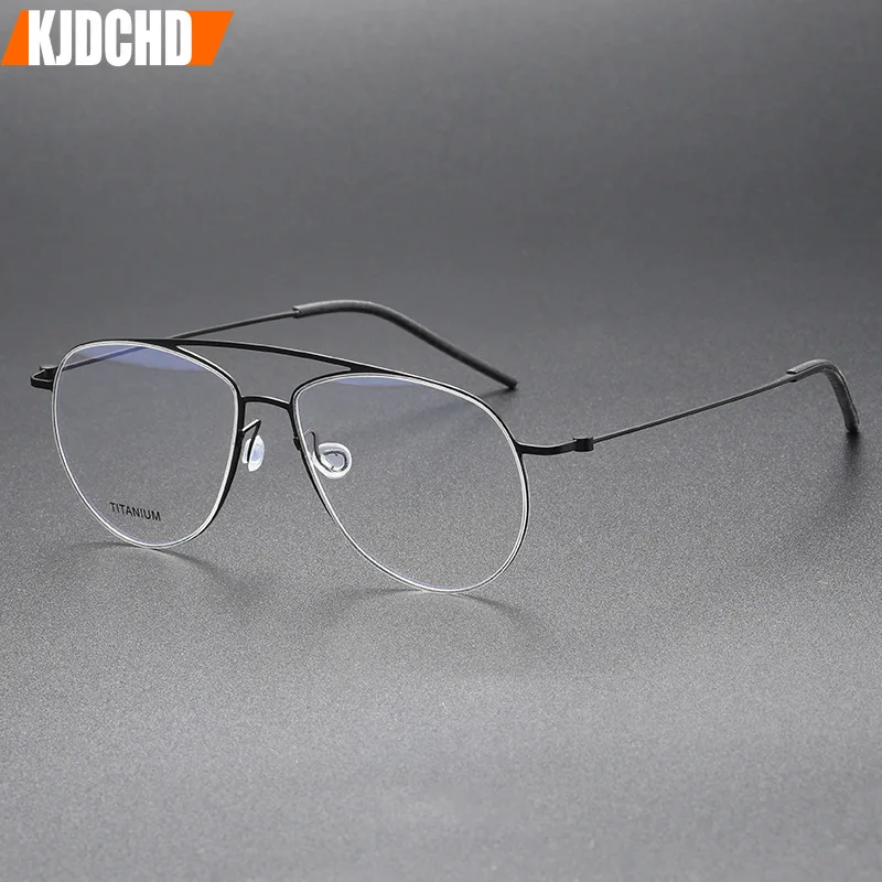 Классические очки Пилот титановая оправа для мужчин Дания бренд без винтов