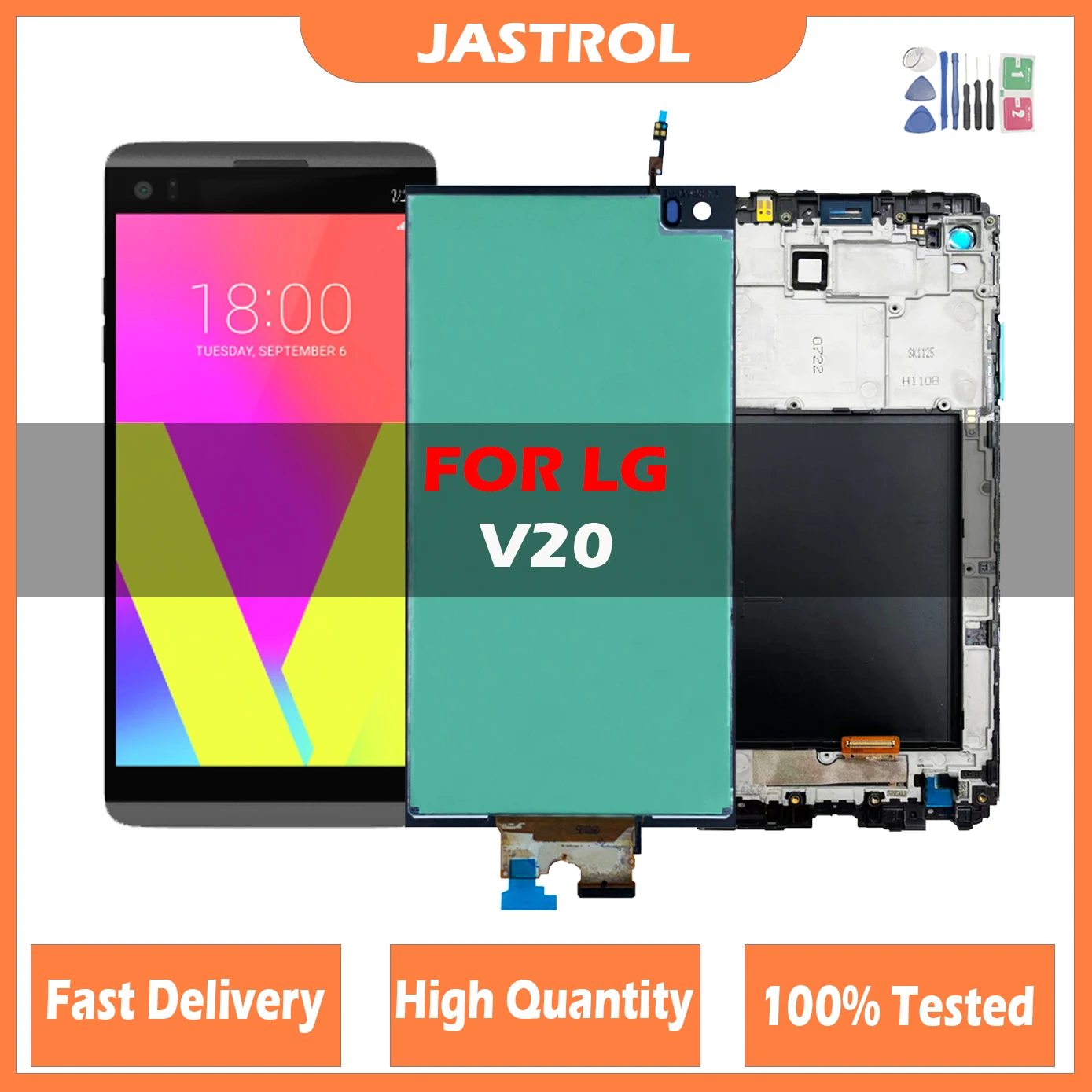 

5.7" Original Amoled LCD For LG V20 H990 H910 H918 US996 VS995 LS997 Display Touch Screen Digitizer Assembly For F800 With Frame