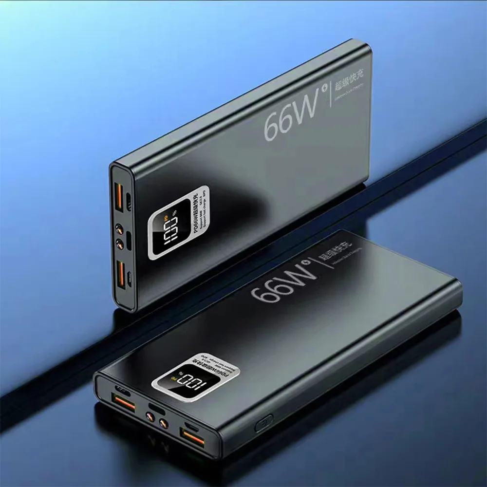 Фото 200000 mAh Power Bank 66 Вт с цифровым дисплеем PowerBank Сверхбыстрая зарядка Портативная внешняя батарея для iPhone Android №2