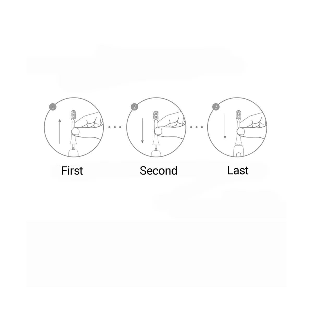 10 шт. замена для умной электрической зубной щетки/Lebooo/Fupai/ZR насадки чистки зубных