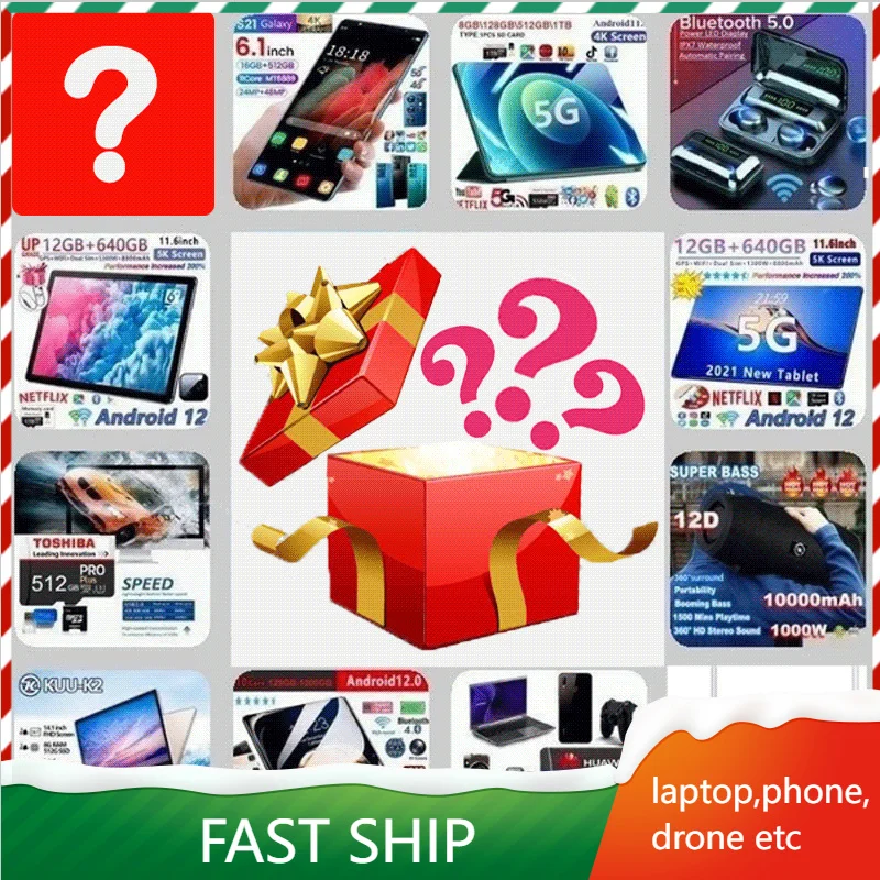 

2022 Most Popular Worth Buying Mystery Box Super Popular Electronics Gamepads Digital Cameras Novelty Christmas Gift Mistery Box