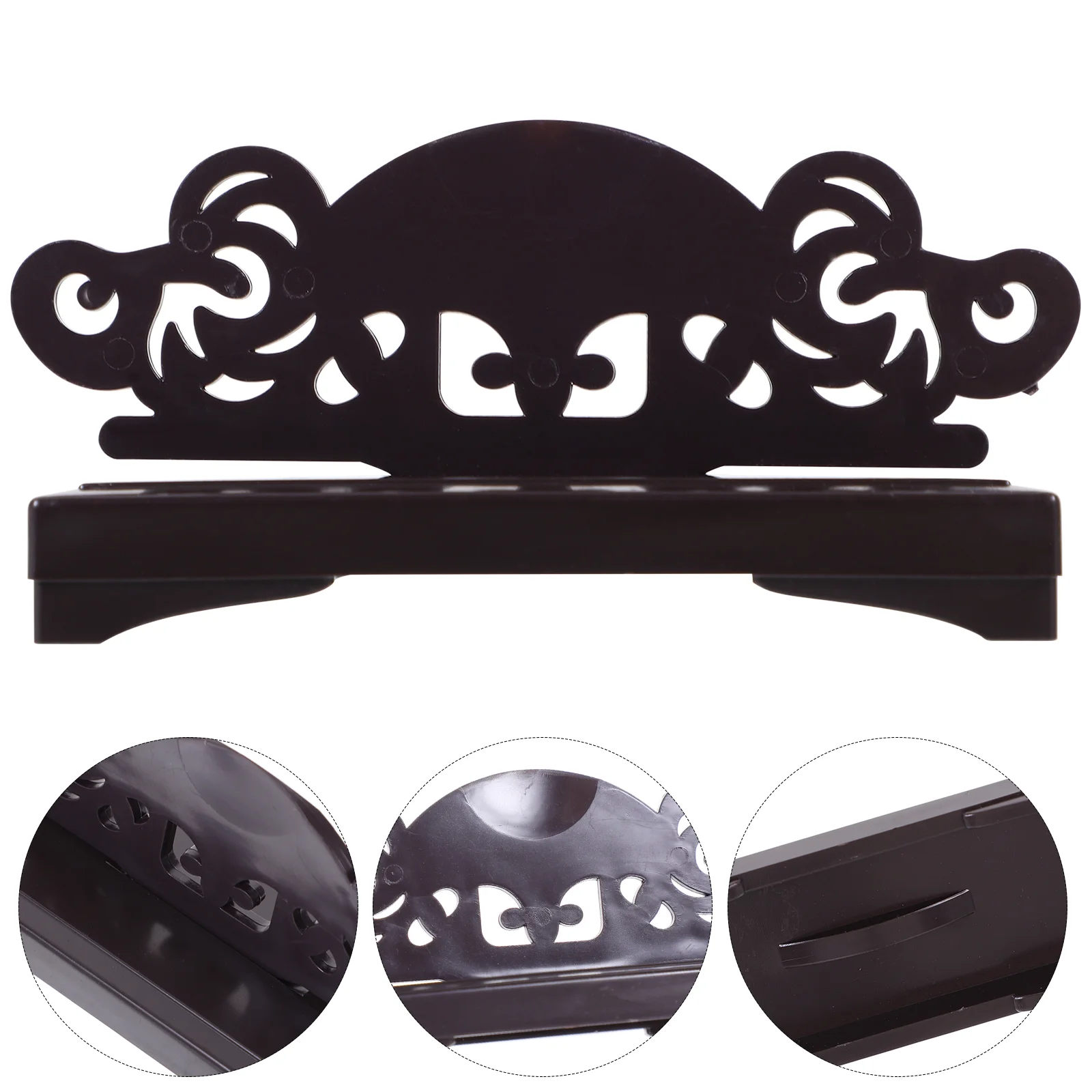 

Fan Display Stand Holder Folding Base Hand Chinese Japanese Decorative Fans Sturdy Handy Wall Wood Round Vintage Paper Style