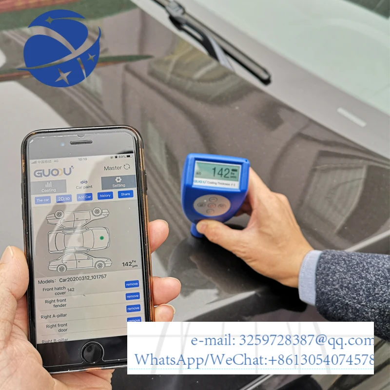 

Digital Paint Coating Thickness Gauge feeler Tester Car Paint Thickness Meter Metal Thickness Measurement 0~2000um