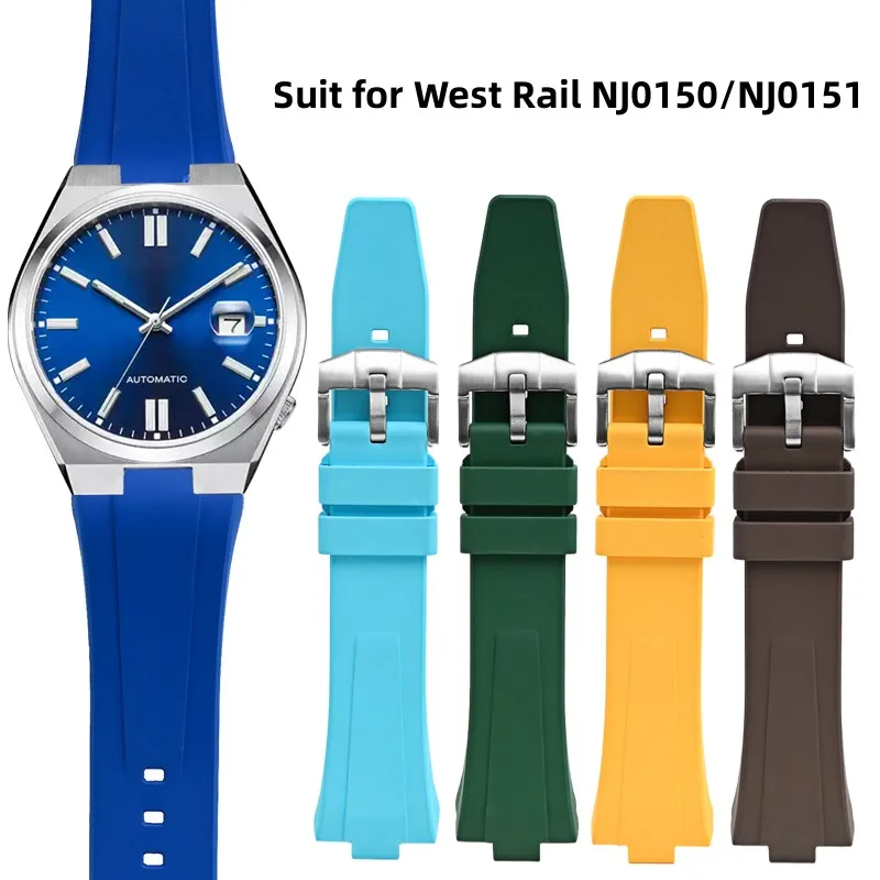 Ремешок для часов FKM серии West Rail/City NJ0150/NJ0151 серия ME Color быстросъемный ремешок из