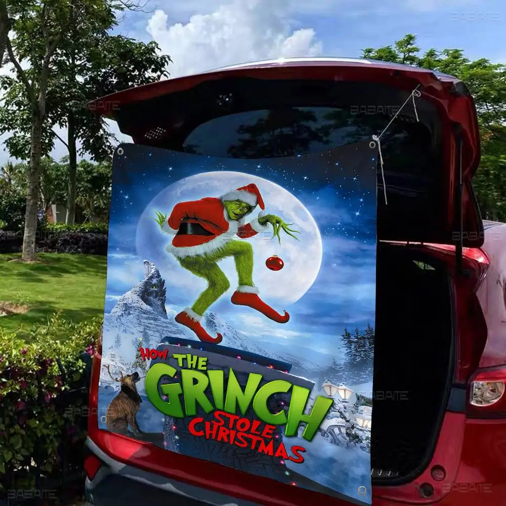 Фото Как G-Grinch S-Stole Рождество большой размер магазин художественная акция рекламная стенд флаг висячие баннеры №2