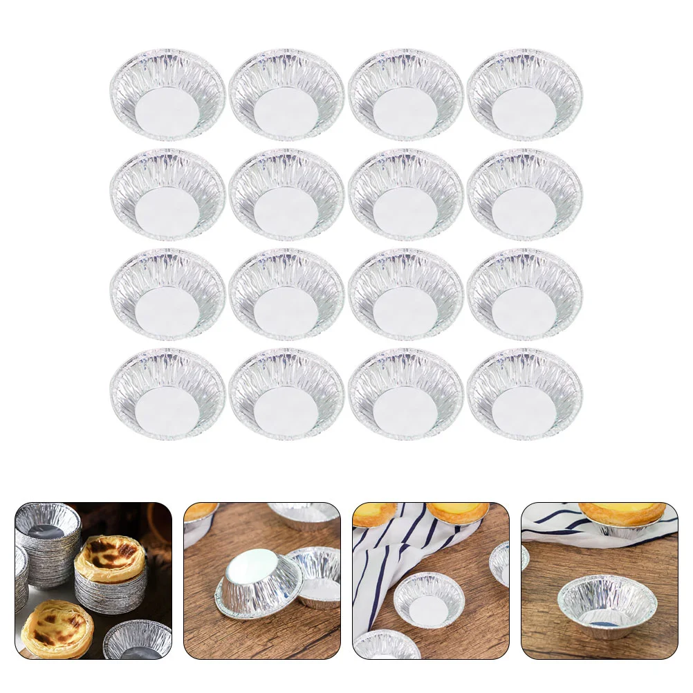 

Egg Aluminum Foil: Non Pie Molds Tinfoil Cupcake Pans Cup 300Pcs for Quiche Pie Caramel Pudding Jelly Making
