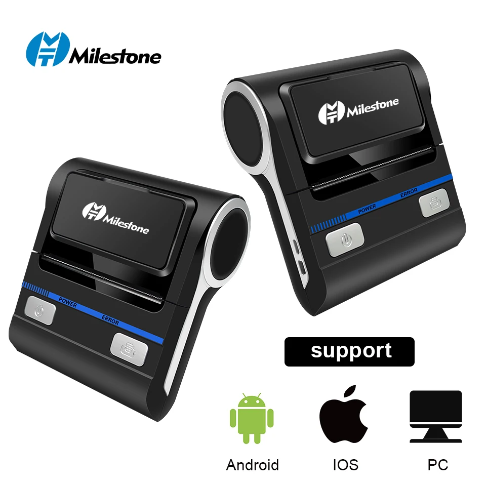 

Milestone New 80mm Thermal Printer Bluetooth Android принт Receipt Bill Machine Thermal Computer Impresora label Printer Receipt