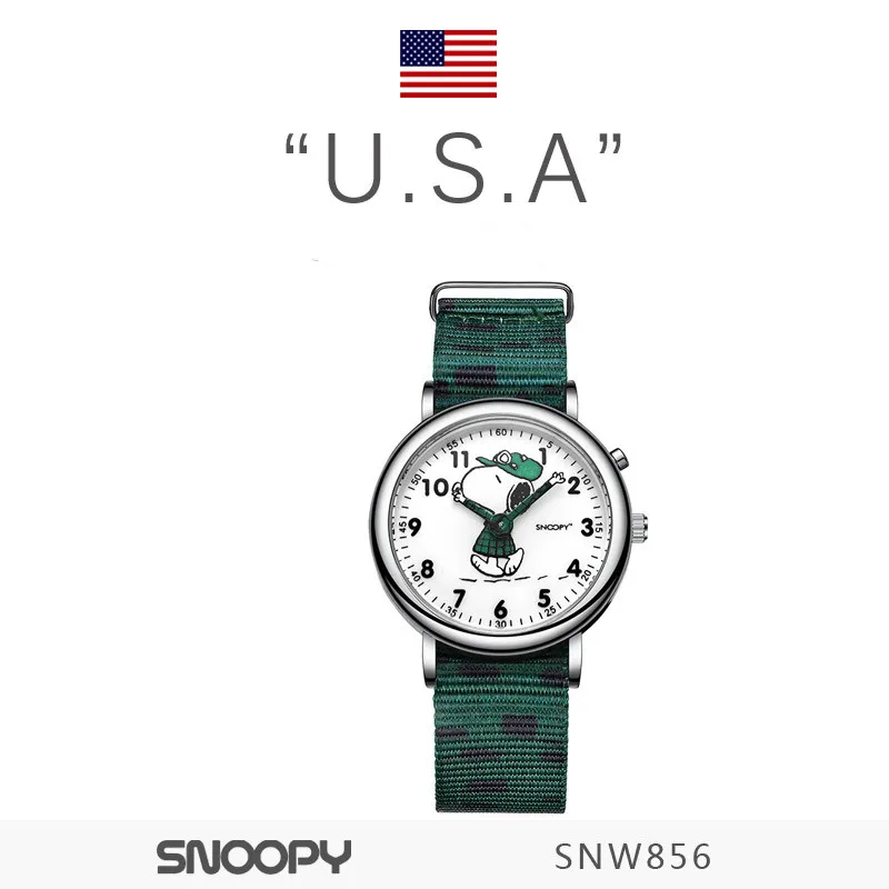 

Snoopy Quartz Watch Student Couple Teenager Simple Casual Literature Art Trend Boy Kawaii Accessories Jewelry Decor Holiday Gift