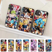 toplbpcs anime dragon ball phone case for iphone 11 12 13 mini pro max 8 7 6 6s plus x 5 se 2020 xr xs funda case