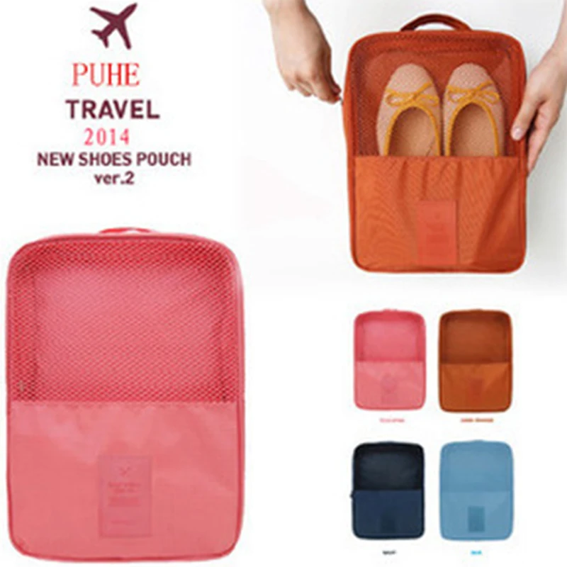 

Waterproof Shoes Clothing Bag Convenient Travel Storage Bag Nylon Portable Organizer Bags Shoe Sorting Pouch Multifunction