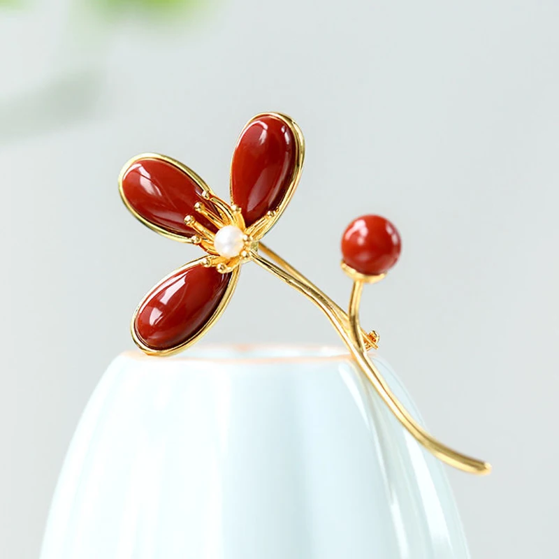 

Женская Брошь с жемчугом, инкрустированная серебром, в ювелирном стиле