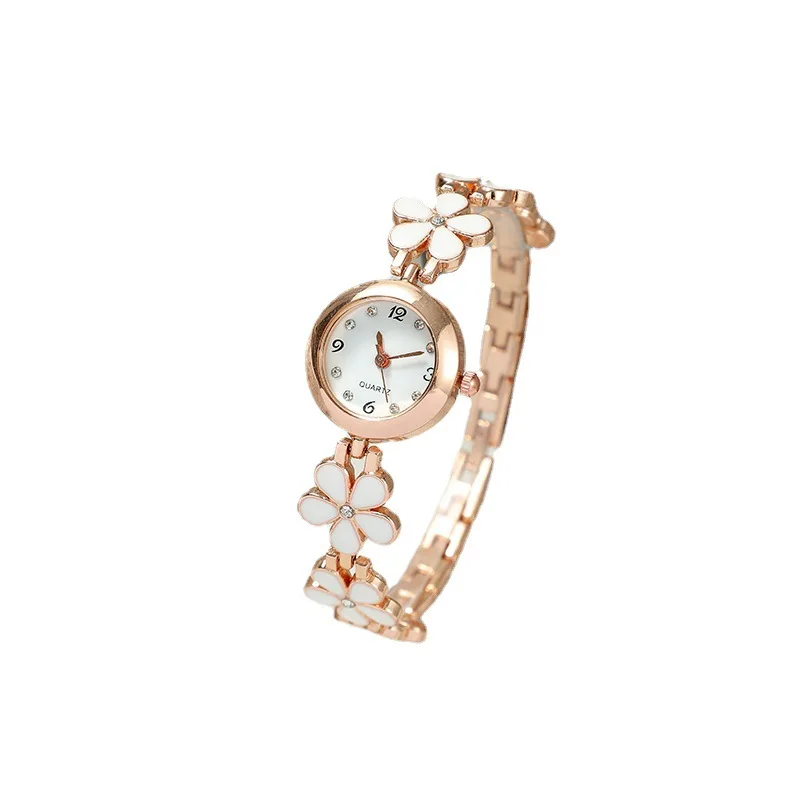 6PCS Set Luxury Watch Women Ring Necklace Earrings Rhinestone Fashion Wristwatch Female Casual Ladies Watches Bracelet S Clock