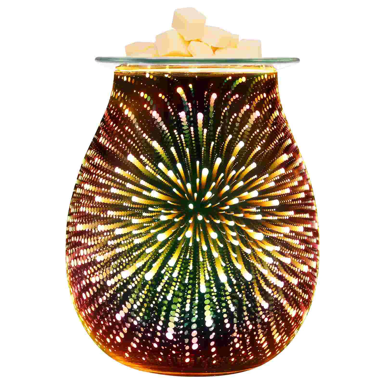 

Scented Fragrance Lamp Glass Aroma Burner Holder British Regulatory Warmer Wax