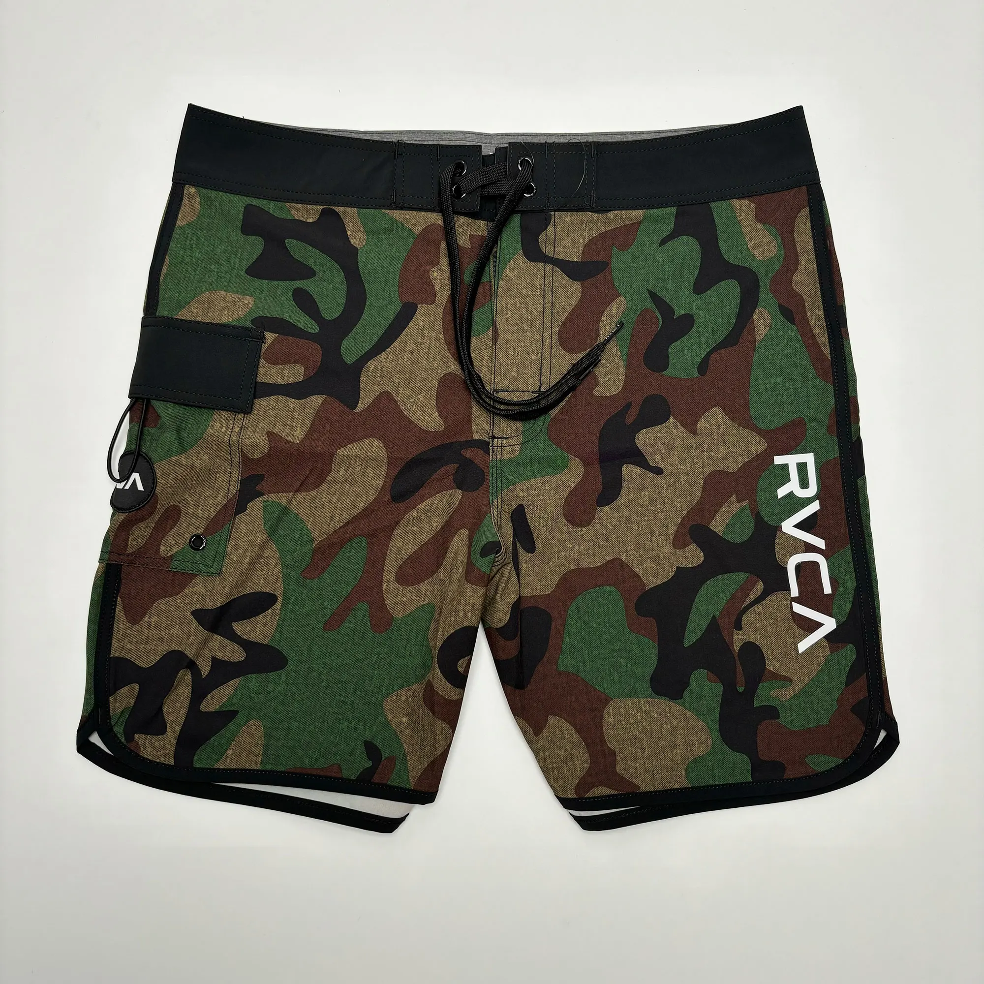 Мужские модные спортивные бордшорты бермуды водонепроницаемые 4-полосные Стрейч